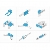 Ресурсный набор Bracket Robot Pack-Blue - «globural.ru» - Можайск