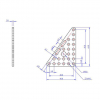 Треугольная пластина из анодированного алюминия Triangle Plate 6*8 (Pair) - «globural.ru» - Можайск