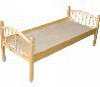 Кровать детская "Ангелина" 1400х600х600 настил ДВП  - «globural.ru» - Можайск