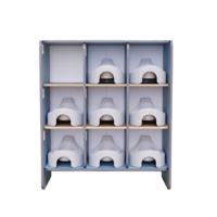 Детский стеллаж под горшки из коллекции «НЕГА» (голубой) - «globural.ru» - Можайск