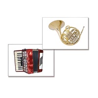 Дидактическое пособие "Музыкальные инструменты" (24 карточки, А4, ламинированное) - «globural.ru» - Можайск