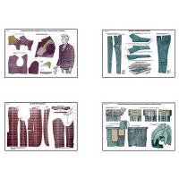 Плакаты ПРОФТЕХ "Изготовление мужских костюмов" (25 пл, винил, 70х100) - «globural.ru» - Можайск