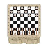 Настенная игра «2 в 1 шашки + шахматы» - «globural.ru» - Можайск