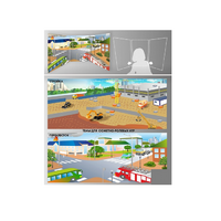 Стенд для сюжетно-ролевых игр 2-х сторонний (перекресток, стройка) - «globural.ru» - Можайск