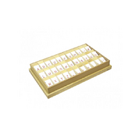 Английский алфавит на пластиковых табличках. Красный. Печатные буквы. 20/20 штук - «globural.ru» - Можайск