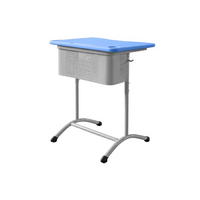 Стол ученический одноместный регулируемый по высоте с перфорированным экраном - «globural.ru» - Можайск