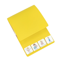 Коммуникативная книга с карточками PECS/ПЭКС (Маленькая, цвет желтый) - «globural.ru» - Можайск