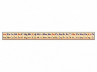 Стенд-лента "Алфавит" (иностранный язык) - «globural.ru» - Можайск