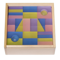 Набор полупрозрачных строительных кубиков 1 (84 элемента) - «globural.ru» - Можайск