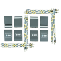 Комплект из 8 Коммуникативных книг с карточками PECS/ПЭКС (Маленькие, цвет серый) - «globural.ru» - Можайск