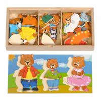 Деревянный пазл "Три медведя" - «globural.ru» - Можайск