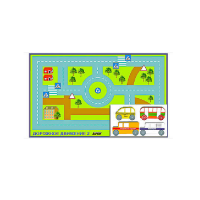 Игровой коврик "Дорожное движение - 2" с набором транспортных средств - «globural.ru» - Можайск