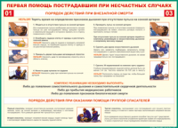 Таблица Порядок действий при внезапной смерти 1000*1400 винил - «globural.ru» - Можайск