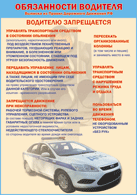 Плакат "Водителю запрещается " 1000*1400 винил - «globural.ru» - Можайск
