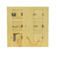 Настенный модyль с 6-ю замочками и задвижками 70 *10 *70 см - «globural.ru» - Можайск