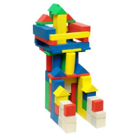 Конструктор деревянный "МегаСтроитель цветной" - «globural.ru» - Можайск