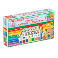 Развивающий тренажёр "Разноцветные окошки" 3-5 лет. Дополнительный набор карточек к базовому комплекту - «globural.ru» - Можайск