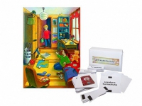Магнитно-маркерный плакат "Детская комната" с набором магнитных карточек + методические рекомендации (иностранный язык) - «globural.ru» - Можайск