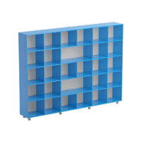 Шкаф-стеллаж без дверок (серый/синий) - «globural.ru» - Можайск