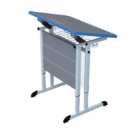 Стол ученический одноместный с наклоняемой столешницей 3-7 гр.р. - «globural.ru» - Можайск