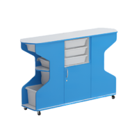 Стеллаж Робик 002 (синий/белый) - «globural.ru» - Можайск