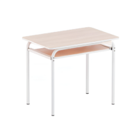 Стол компьютерный на металлокаркассе (бук/белый) - «globural.ru» - Можайск