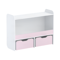 Стеллаж для игрушек и пособий "Росток 1" (белый/зефир) - «globural.ru» - Можайск