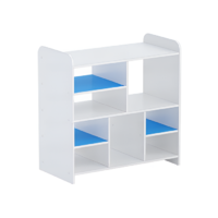 Стеллаж для пособий 2 (белый/синий) - «globural.ru» - Можайск