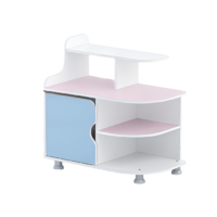 Тумба для пособий (белый/зефир/прибрежный синий)  - «globural.ru» - Можайск