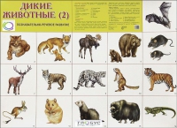 Раздаточные карточки "Дикие животные" часть 2 - «globural.ru» - Можайск