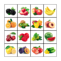 Тематическое поле-маршрутизатор «Фрукты и овощи» для мини-робота - «globural.ru» - Можайск