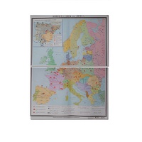 Учебная карта "Европа 1924-1939 гг" 1050*1420 мм (матовое, 2-стороннее лам.) - «globural.ru» - Можайск