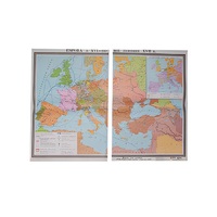 Учебная карта "Европа в 16 - первой половине 17 в.в." 1030*1420 мм (матовое, 2-стороннее лам.) - «globural.ru» - Можайск