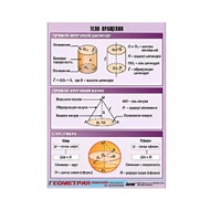 Таблица демонстрационная "Тела вращения" (винил 70х100) - «globural.ru» - Можайск