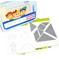 Игровой набор "Танграм" (с комплектом карточек) - «globural.ru» - Можайск