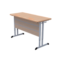 Стол ученический двухместный на плоскоовальной трубе 3-7 гр.р. - «globural.ru» - Можайск