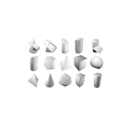 Комплект гипсовых моделей геометрических тел  - «globural.ru» - Можайск