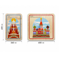 Набор стеновых панелей «Памятные места России - Кижи, Москва» - «globural.ru» - Можайск
