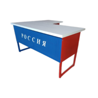Стол преподавателя "Патриот" угловой с выкатной тумбой - «globural.ru» - Можайск