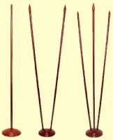 Подставка для флагов напольная с одним отверстием в сборе (дерево) - «globural.ru» - Можайск