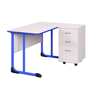 Стол учителя с тумбой с полиуретановой кромкой  - «globural.ru» - Можайск