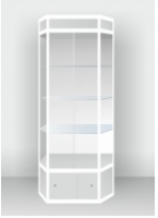 Шестигранная шкаф-витрина с подсветкой - «globural.ru» - Можайск