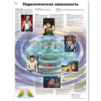 Плакат "Наркотическая зависимость", ламинированный, 50*67 см - «globural.ru» - Можайск