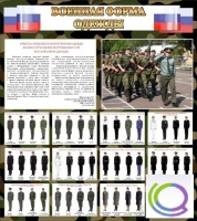 Стенд "Военная форма одежды (флаг РФ)" - «globural.ru» - Можайск