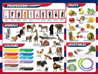 Стенд "Цвета, животные, профессии, фрукты, овощи" - «globural.ru» - Можайск