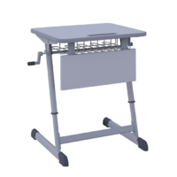 Парта одноместная Nomad V с полиуретановой кромкой регулируемая по высоте - «globural.ru» - Можайск