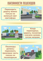 Стенд "Обязанности пешехода часть 1" - «globural.ru» - Можайск