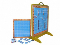 Панно магнитно-маркерное "Морской бой" с комплектом тематических магнитов - «globural.ru» - Можайск