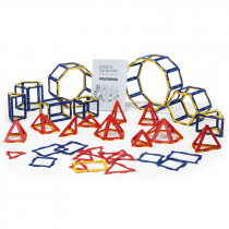 Набор по основам математики, конструирования и моделирования Полидрон Каркасы "Призмы и пирамиды" - «globural.ru» - Можайск