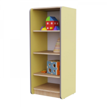 Открытый шкаф с полками из коллекции мебели «НЕГА» (цвет желтый) - «globural.ru» - Можайск